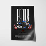 F900R Motorcycle Poster