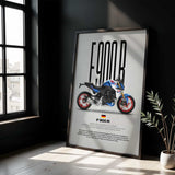 F900R Motorcycle Poster