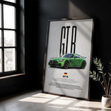 GT R Car Poster