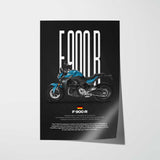 F900R Motorcycle Poster