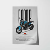 F900R Motorcycle Poster
