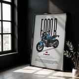 F900R Motorcycle Poster