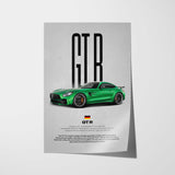 GT R Car Poster