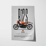 R12S Motorcycle Poster