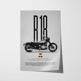 R18 Motorcycle Poster