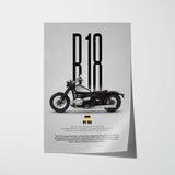 R18 Motorcycle Poster