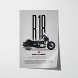 R18 Classic Motorcycle Poster