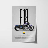 R18 Motorcycle Poster