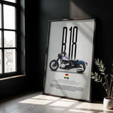 R18 Motorcycle Poster