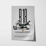 R18 Transcontinental Motorcycle Poster