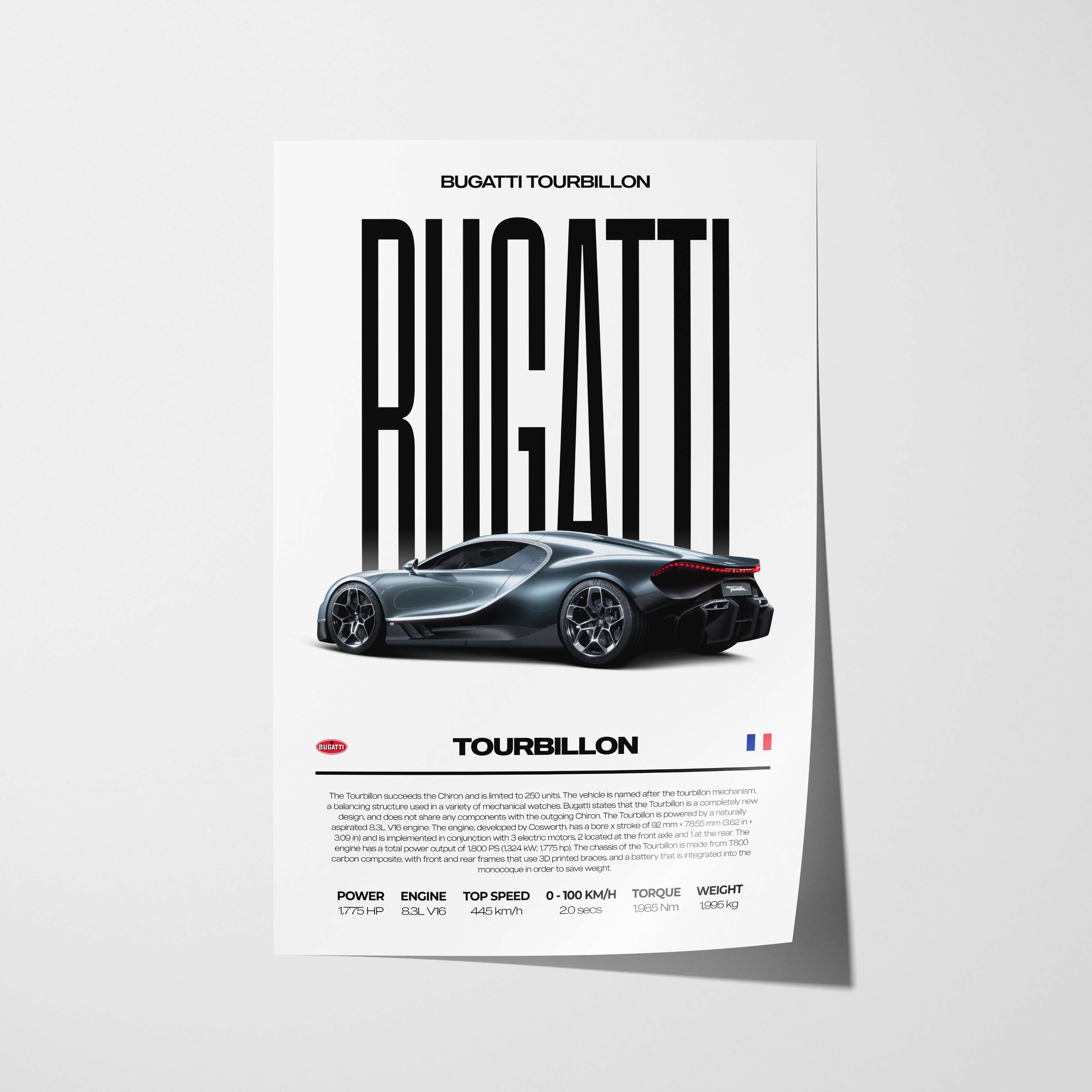 Bugatti Tourbillon Poster