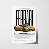 Ferrari 458 Speciale A Poster