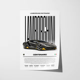 Lamborghini Centenario Poster