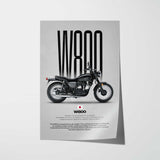W800 Motorcycle Poster
