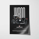 W800 Cafe Motorcycle Poster