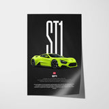 ST1 Car Poster