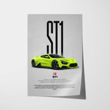 ST1 Car Poster