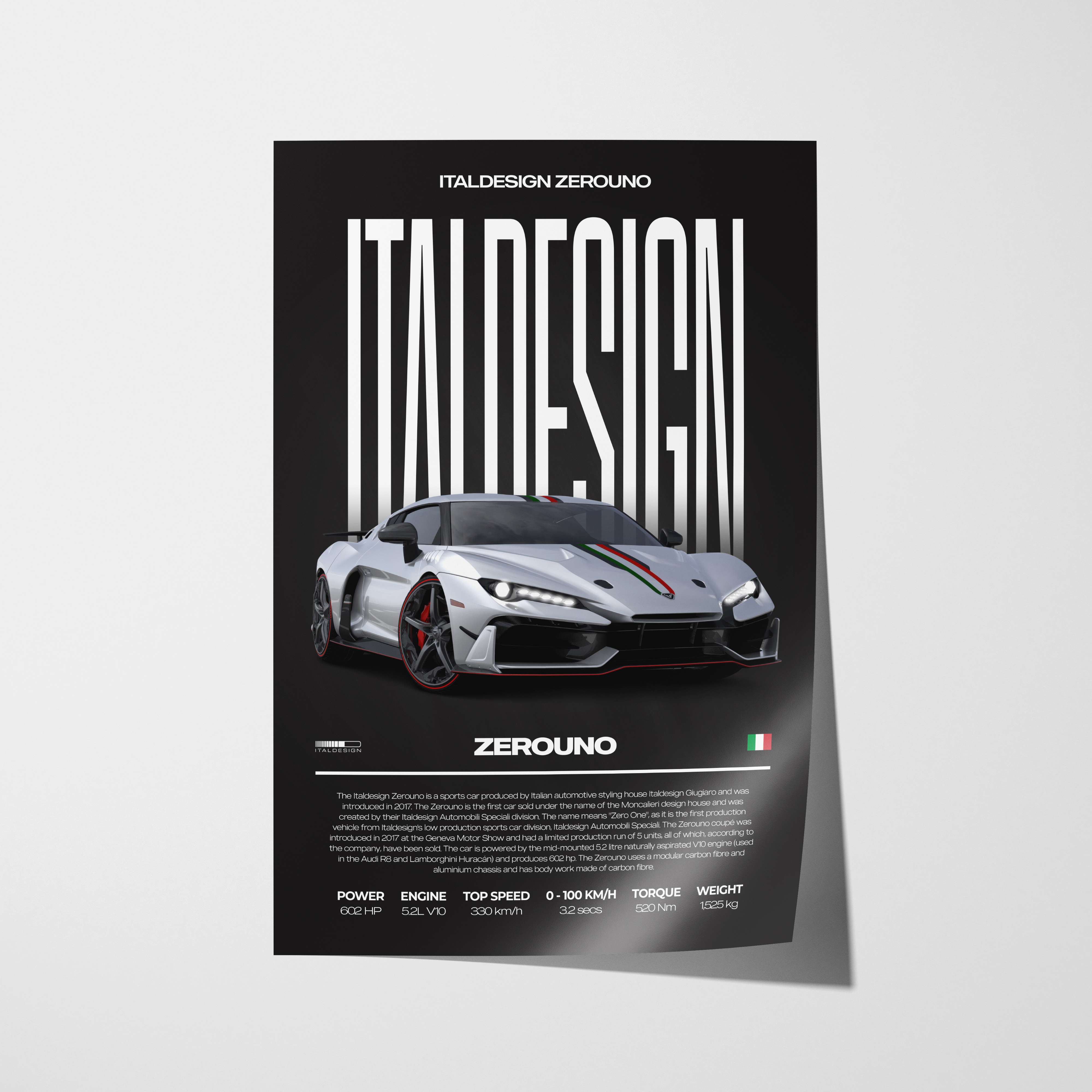 Italdesign Zerouno Duerta Poster