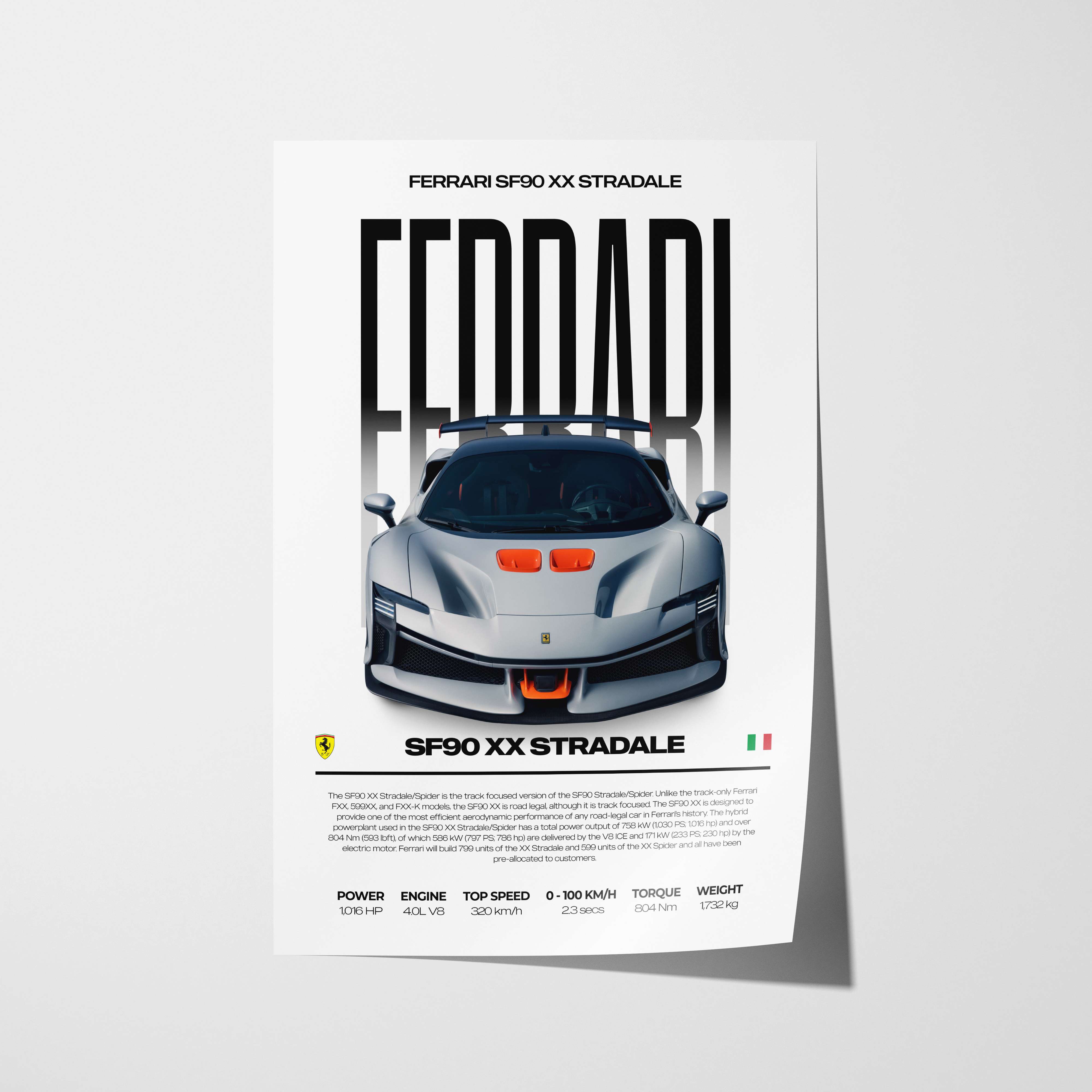 Ferrari SF90 XX Stradale Poster