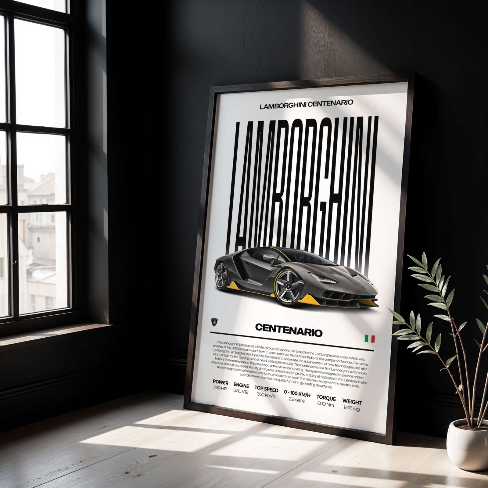 Lamborghini Centenario Poster