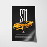ST1 Car Poster