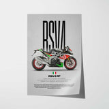 2017 RSV4 RF Motorcycle Poster