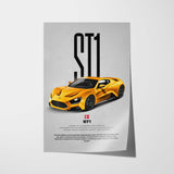 ST1 Car Poster
