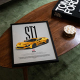 ST1 Car Poster