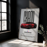 Chiron Sport Car Poster