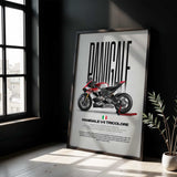 Panigale V4 Tricolore Motorcycle Poster