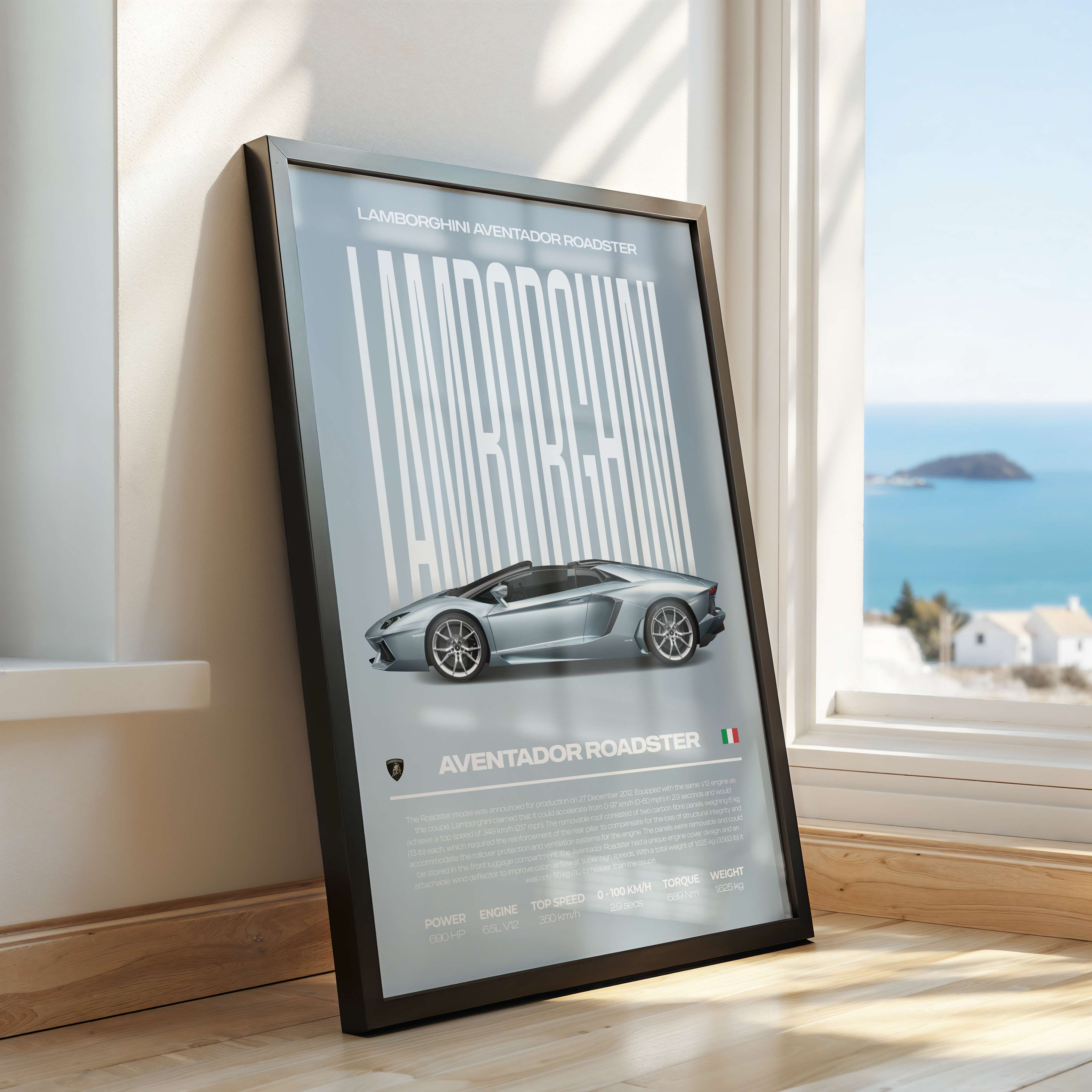 Lamborghini Aventador Roadster Poster