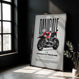 Panigale V4 Tricolore Motorcycle Poster