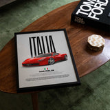 458 Italia Car Poster