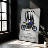 2017-2020 MT-09 Motorcycle Poster