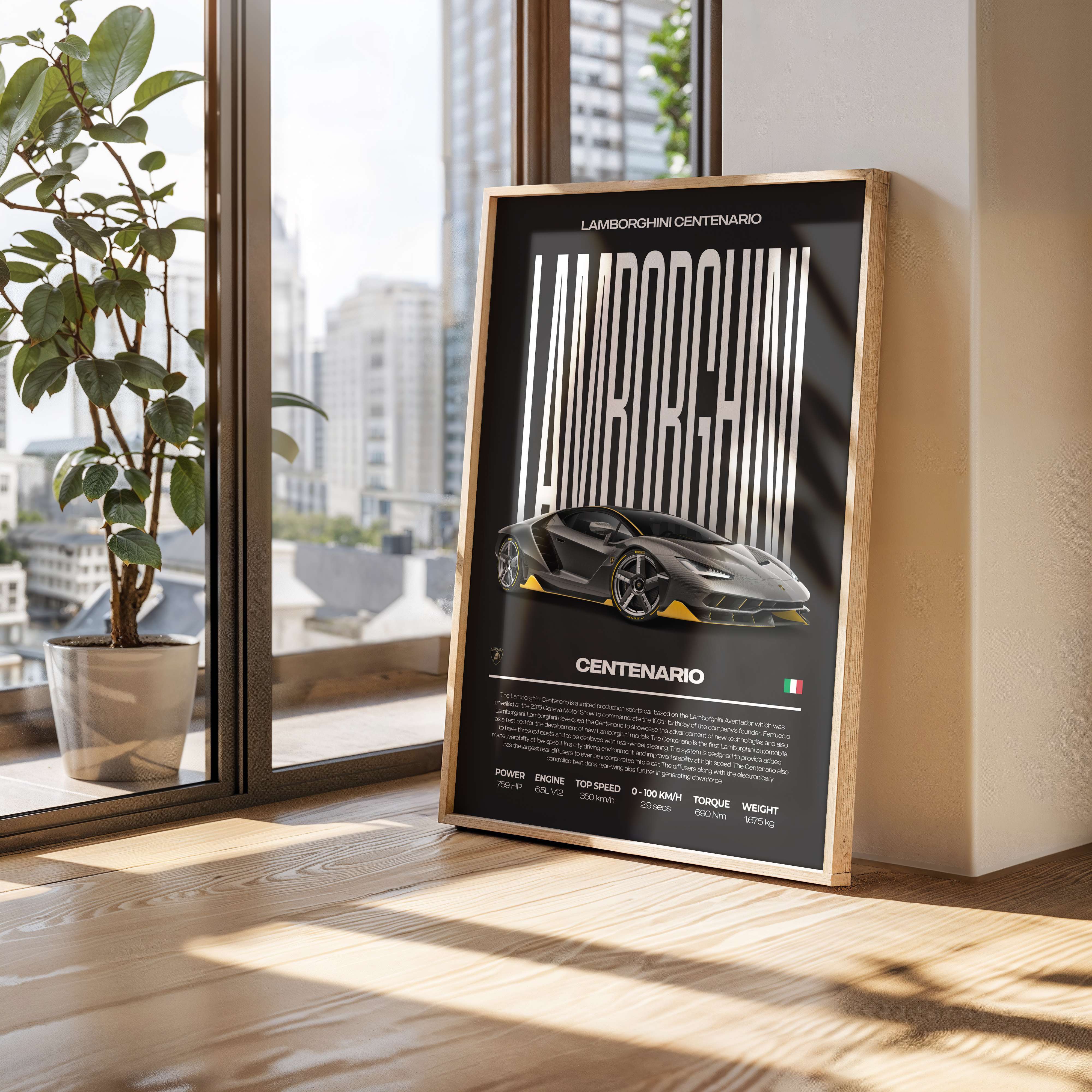 Lamborghini Centenario Poster