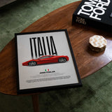 458 Italia Car Poster