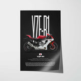 2015-2017 YZF-R1 Motorcycle Poster