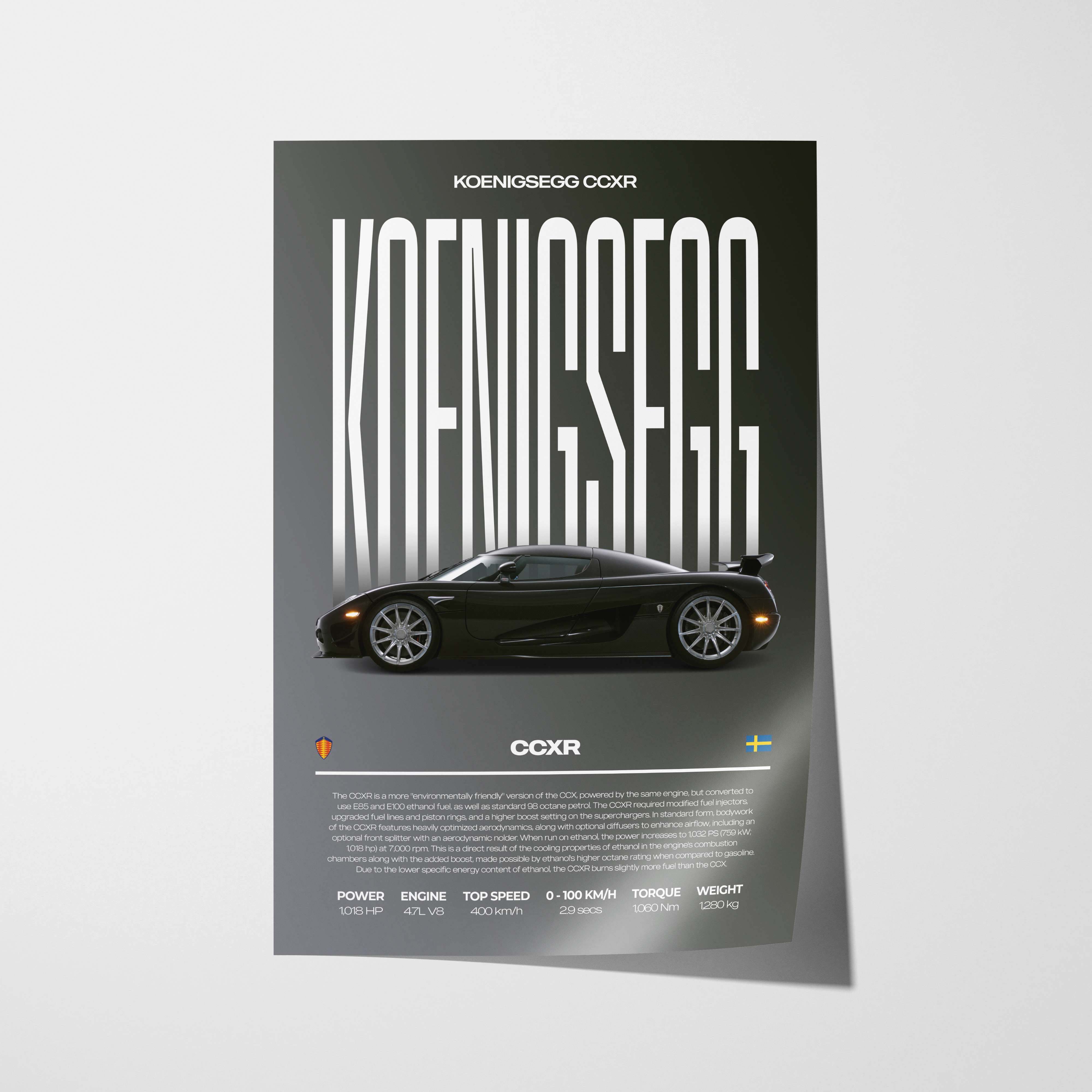 Koenigsegg CCXR Poster