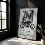 Thruxton RS Motorcycle Poster