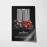 2011-2012 Daytona 675 Motorcycle Poster