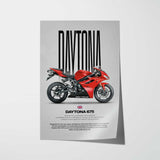 2011-2012 Daytona 675 Motorcycle Poster