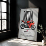 2011-2012 Daytona 675 Motorcycle Poster