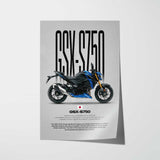GSX-S750 Motorcycle Poster