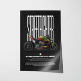 Streetfighter V4 Lamborghini Motorcycle Poster