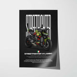 Streetfighter V4 Lamborghini Motorcycle Poster