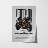 Streetfighter V4 Lamborghini Motorcycle Poster