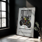 Streetfighter V4 Lamborghini Motorcycle Poster