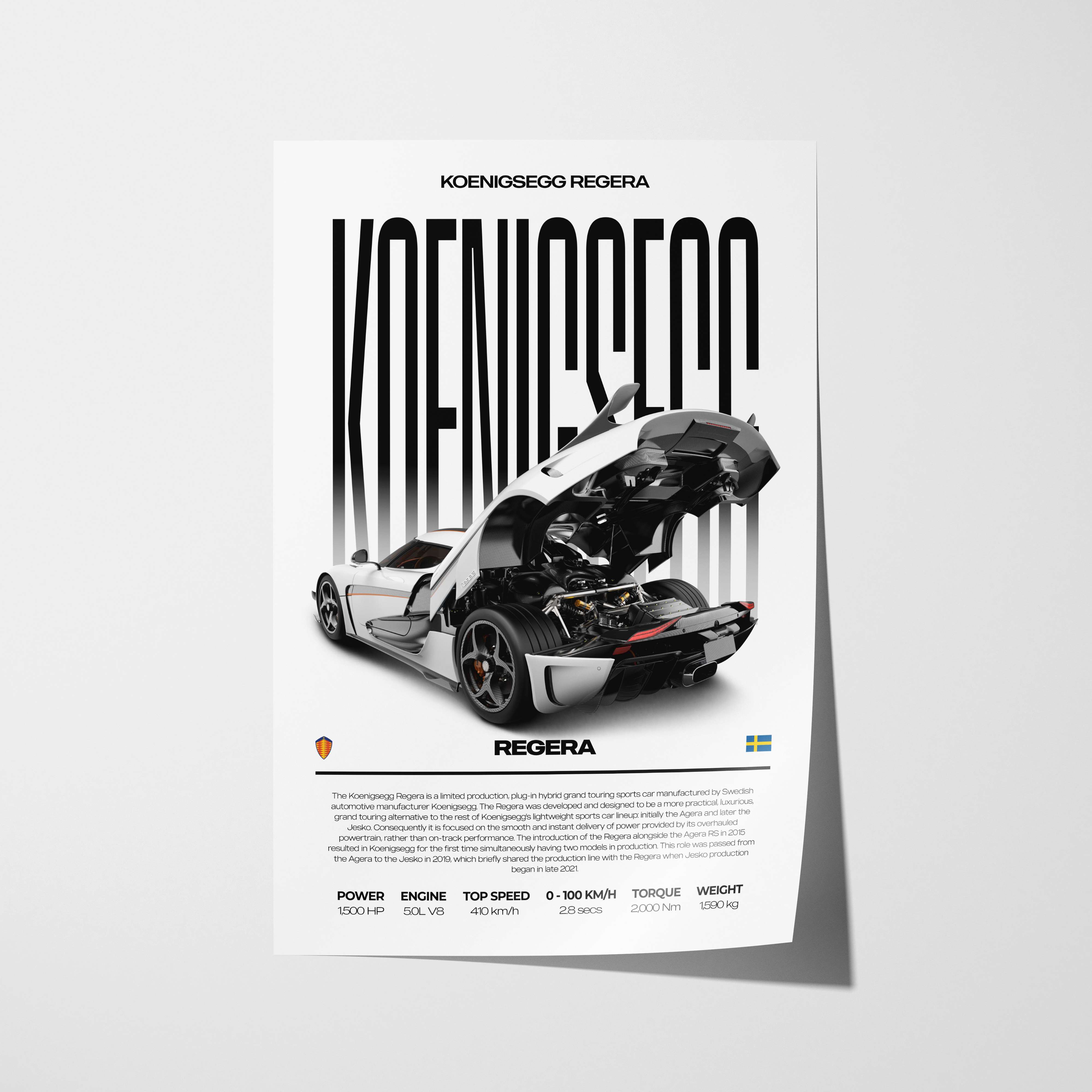 Koenigsegg Regera Poster