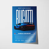 Bugatti Chiron Pur Sport Poster