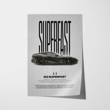 812 Superfast Car Poster